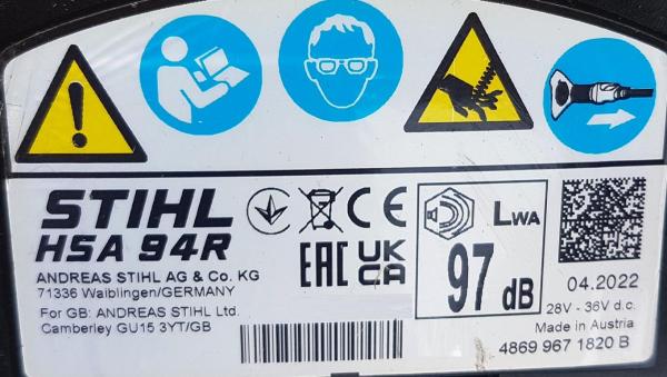 HSA 94 R 75 cm aus 04/2022