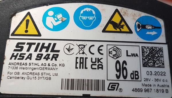 HSA 94 R aus 03/2022