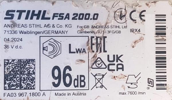 FSA 200 aus 2024 mit  AR 3000 L und AL 301