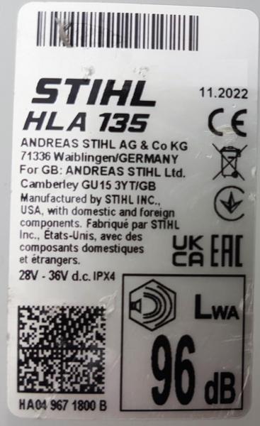 HLA 135 aus 11/2022 mit AP 500 S und AL 301 NEU