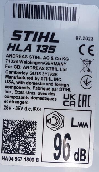 HLA 135 aus07/2023 mit AR 3000 L und AL 500