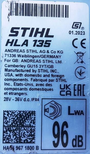 HLA 135 aus 2023 mit AR 3000 L und AL 501