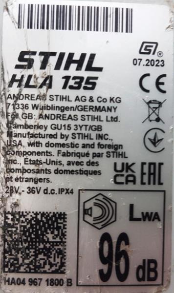 HLA 135 aus 07/2023 mit AP 500 S und AL 301 NEU