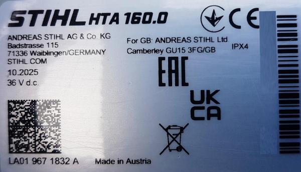 HTA 160 Vorführgerät aus 10/2025 inkl. AP 500 S + AL 301